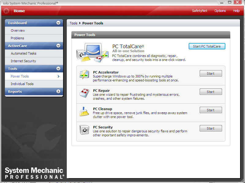 System Mechanic Professional Screenshot